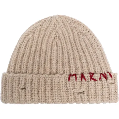 Vintage effect cap , male, Sizes: M, L - Marni - Modalova