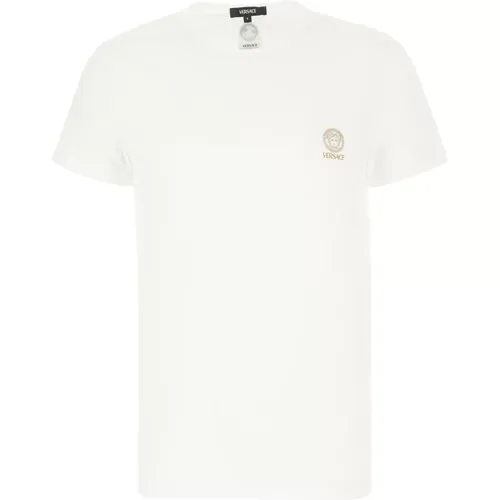 Casual Cotton T-Shirt , male, Sizes: M - Versace - Modalova