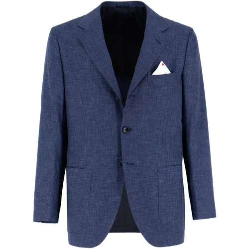 Mens Clothing Jacket Ss24 , male, Sizes: XL, 2XL - Kiton - Modalova