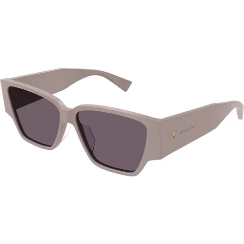 Rectangular Sunglasses Bv1285S 004 , female, Sizes: 57 MM - Bottega Veneta - Modalova