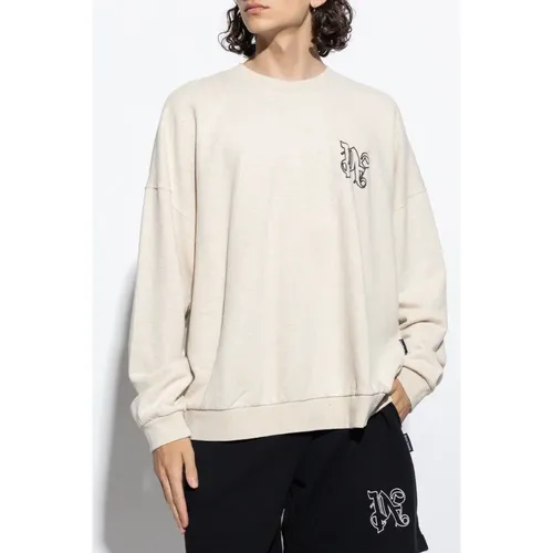 Sweatshirt mit Logo , Herren, Größe: XL - Palm Angels - Modalova