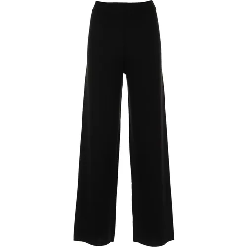 Schwarze Tricot Hose , Damen, Größe: S - Seventy - Modalova