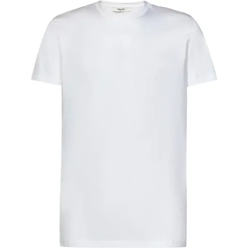 Weiße T-Shirts und Polos mit Logo-Stickerei , Herren, Größe: M - Golden Craft - Modalova