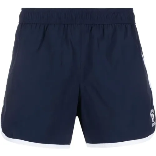 Shorts mit kontrastierendem Rand und besticktem Totenkopf , Herren, Größe: S - alexander mcqueen - Modalova