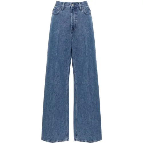 Wide Leg Denim Jeans , female, Sizes: W29 - TotêMe - Modalova