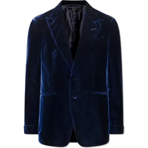 Velvet blazer , male, Sizes: L, 3XL, XL - Tom Ford - Modalova