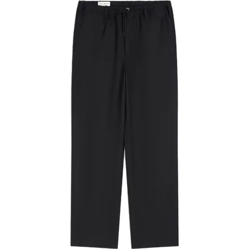 Schwarze Hose mit Kordelzug - Dries Van Noten - Modalova