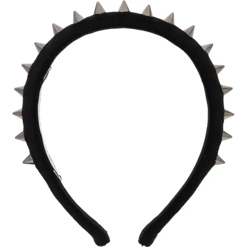 Velvet Spike Headband , female, Sizes: ONE SIZE - Alessandra Rich - Modalova