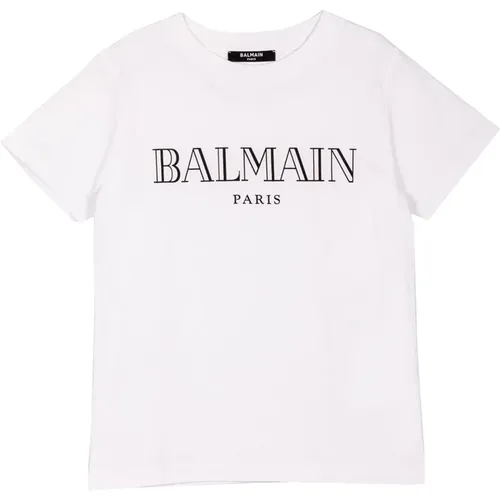 Iconic Logo Print T-Shirt Balmain - Balmain - Modalova