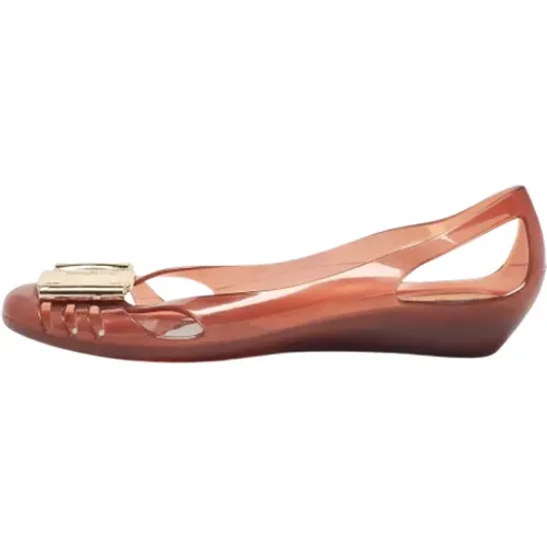 Pre-owned Fabric flats , female, Sizes: 3 1/2 UK - Salvatore Ferragamo Pre-owned - Modalova