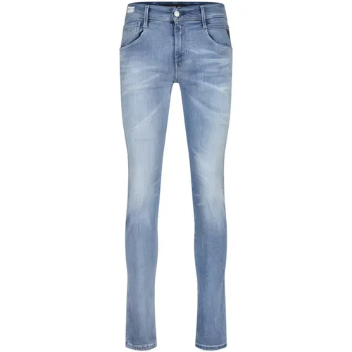 Hyperflex Stretch Slim-Fit 5-Pocket Jeans , Herren, Größe: W36 L34 - Replay - Modalova