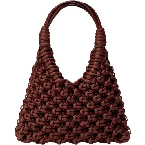 Handwoven Leather Bag , female, Sizes: ONE SIZE - Hibourama - Modalova