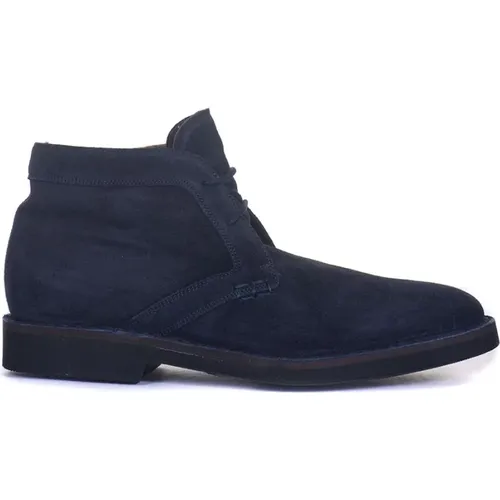 Suede ankle boots , male, Sizes: 9 UK, 10 UK - Canali - Modalova