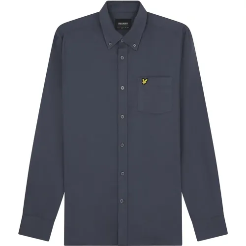 Einfarbiges Flanellhemd,Flanellhemd für Männer - Lyle & Scott - Modalova