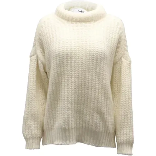 Ivory Wool Oversized Sweater , female, Sizes: S - BA&SH - Modalova