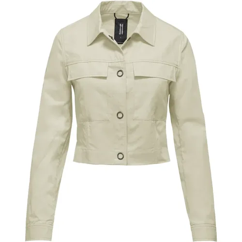 Short Cotton/Tencel Gabardine Jacket , female, Sizes: S, M, 2XL, XS, XL, L - BomBoogie - Modalova