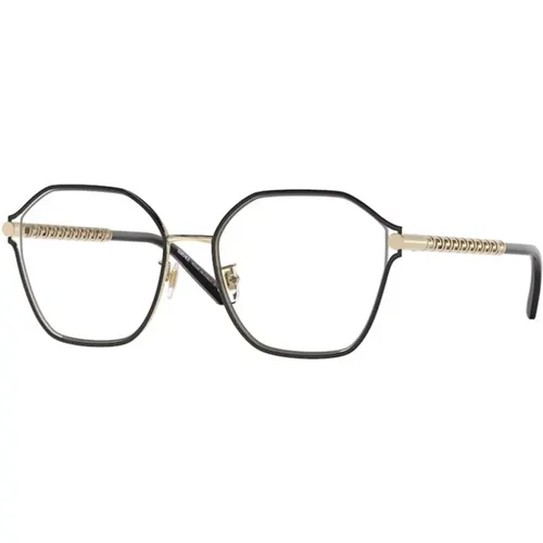 Goldrahmen Brille , unisex, Größe: 55 MM - Versace - Modalova