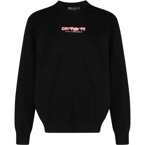 Sweaters with Logo Print , male, Sizes: S, M - Carhartt WIP - Modalova