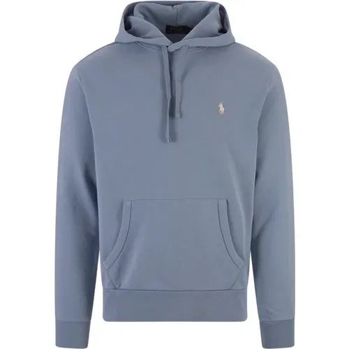 Blaue Loopback Baumwoll Hoodie - Ralph Lauren - Modalova