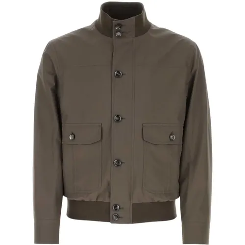Silk bomber jacket , male, Sizes: 3XL, 2XL - Brioni - Modalova