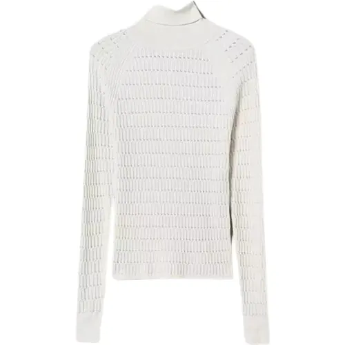 Geometric Sweater Ivory , female, Sizes: M - Twinset - Modalova