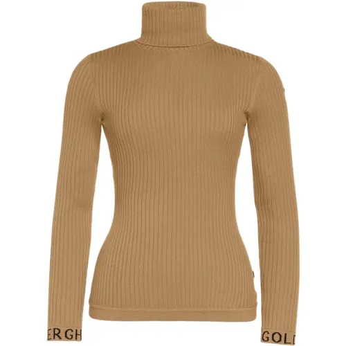 Mira Langarm Rippstrick Pullover , Damen, Größe: S - GOLDBERGH - Modalova