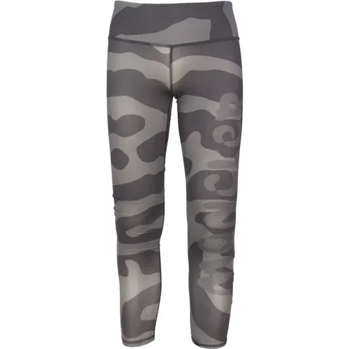 Sporty Camouflage Grey Leggings , female, Sizes: S, XS - Moncler - Modalova