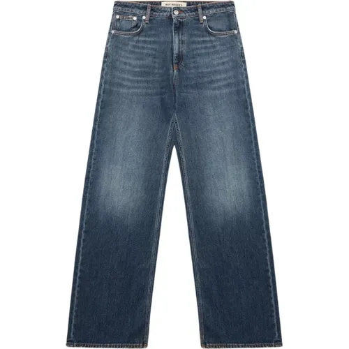 Weite Jeans mit Carmel-Waschung , Damen, Größe: W28 - Roy Roger's - Modalova