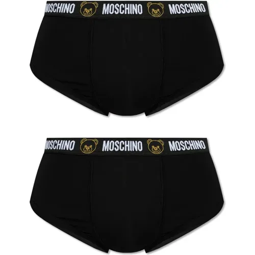 Zweierpack Slips , Herren, Größe: XS - Moschino - Modalova