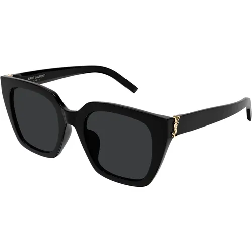 Grey Sunglasses SL M143 , female, Sizes: 52 MM - Saint Laurent - Modalova