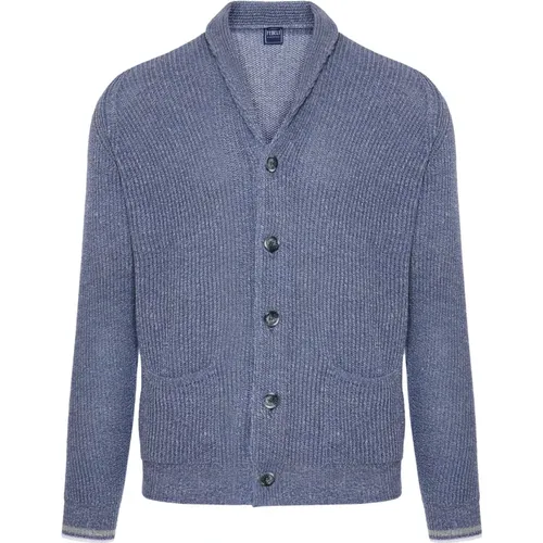 Cardigan , male, Sizes: L, 2XL - Fedeli - Modalova