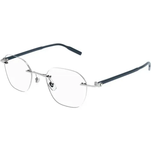 Stilvolle Silberne Brille Montblanc - Montblanc - Modalova