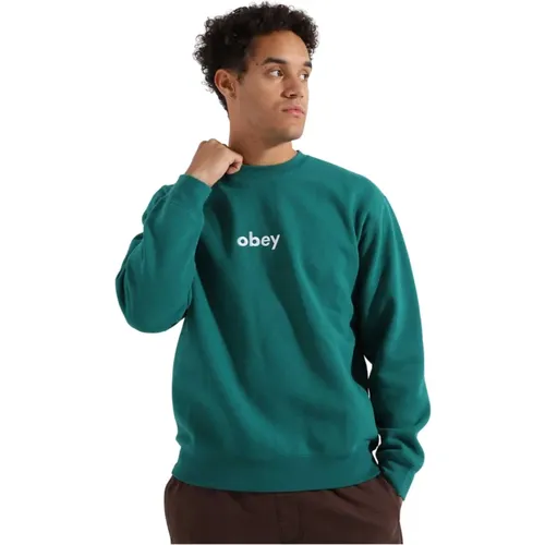 Classic Crewneck Sweatshirt , male, Sizes: XS - Obey - Modalova