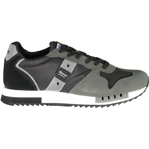 Classic Lace-Up Sport Sneakers , male, Sizes: 9 UK, 7 UK, 10 UK - Blauer - Modalova