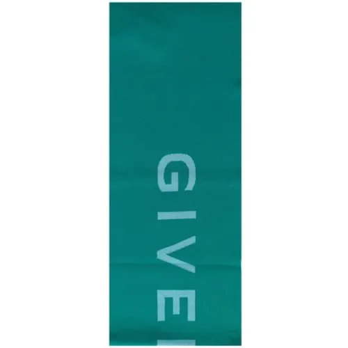 Double Face Scarf with Contrast Logo , male, Sizes: ONE SIZE - Givenchy - Modalova