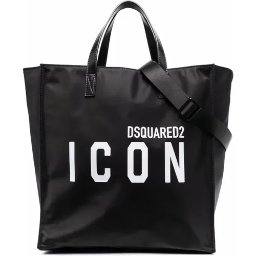 Nylon Shopping Bag , male, Sizes: ONE SIZE - Dsquared2 - Modalova