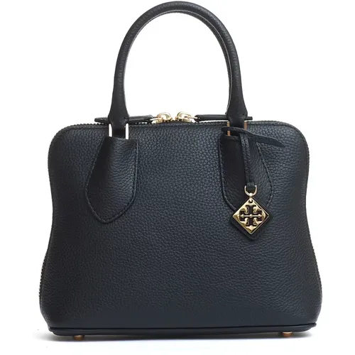 Schwarze Handtasche Swing Leder Umhängetasche - TORY BURCH - Modalova