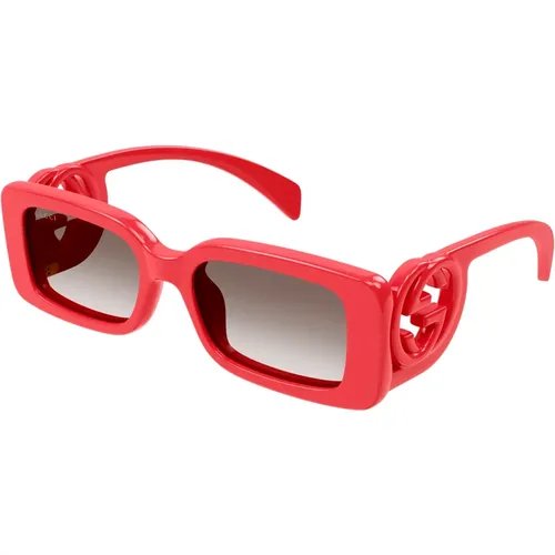 Brown Shaded Sunglasses , female, Sizes: 54 MM - Gucci - Modalova