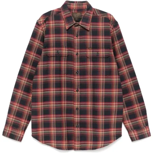 Plaid Flannel Shirt Button-Up Classic Collar , male, Sizes: M - Filson - Modalova