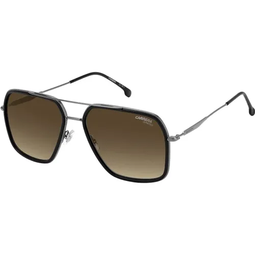 Black/Grey Shaded Sunglasses , male, Sizes: 59 MM - Carrera - Modalova