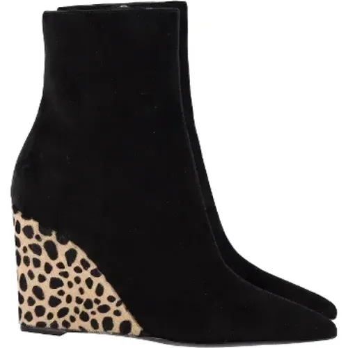 Pre-owned Suede boots , female, Sizes: 3 UK - Giuseppe Zanotti Pre-owned - Modalova