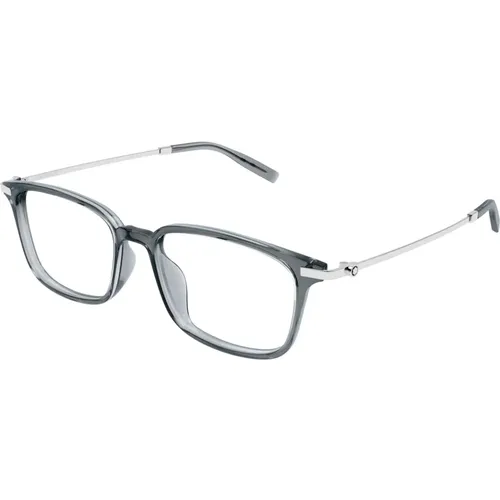 Designer Brille Schwarz Mb0315Oa , Herren, Größe: 54 MM - Montblanc - Modalova