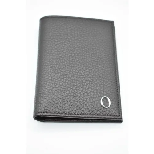 Luxurious Ebony Leather Wallet Aw22 , female, Sizes: ONE SIZE - Orciani - Modalova