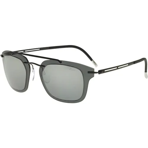 Explorer Line Extension Sunglasses /Grey , male, Sizes: ONE SIZE - Silhouette - Modalova