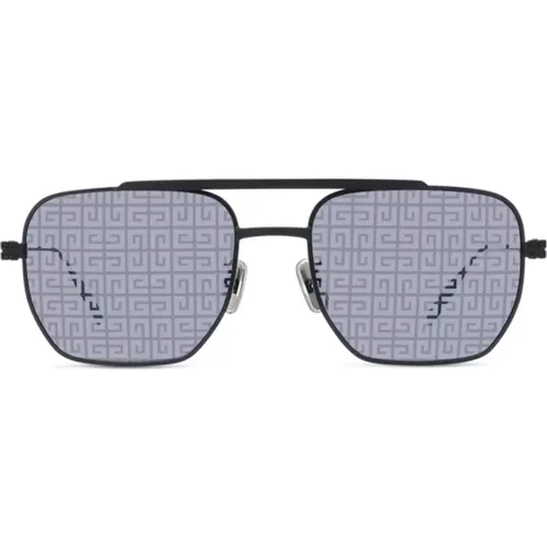 Geometrische Metallsonnenbrille , Herren, Größe: 54 MM - Givenchy - Modalova