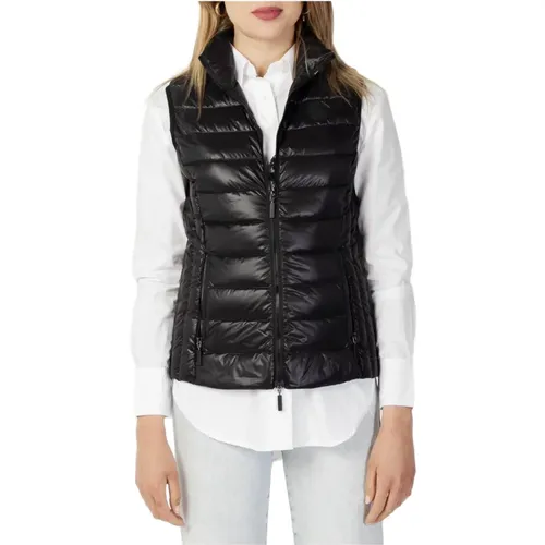 Schwarze ärmellose Jacke für Frauen , Damen, Größe: L - Armani Exchange - Modalova