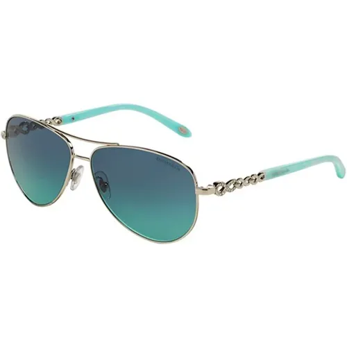 Silver/Blue Shaded Sunglasses Infinity TF 3049B , female, Sizes: 58 MM - Tiffany - Modalova