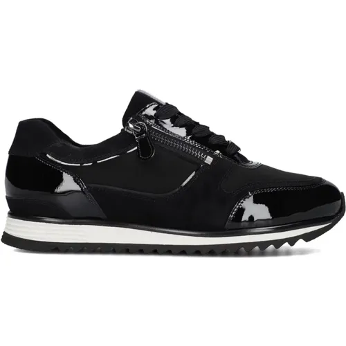 Schwarze Wildleder Low-Top Damen Sneakers , Damen, Größe: 38 EU - HASSIA - Modalova