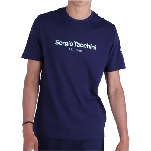 Goblin T-Shirt 100% Baumwolle , Herren, Größe: L - Sergio Tacchini - Modalova