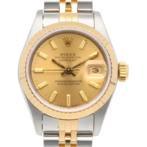 Pre-owned Stainless Steel watches , female, Sizes: ONE SIZE - Rolex Vintage - Modalova